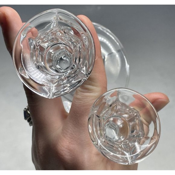 Vintage Pair of USA Leaded Crystal Candlestick Holders Candle Sticks American - Picture 6 of 8